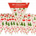 50s christmas paper bunting