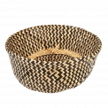 Medium Black Zigzag Seagrass Basket