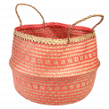 Large Coral Seagrass Basket