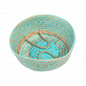 Small Turquoise Seagrass Basket