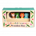 Colourful Creatures Wooden Bus