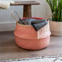 Large Coral Seagrass Basket