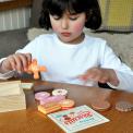 traditional wooden tea party biscuits