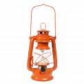 Burnt Orange Led Hurricane Lantern