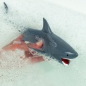 Mini Haifisch Spritztiere – 12 Stück Vinyl, Lustiges Wasser-Spielzeug