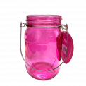 Pink Jam Jar Tealight Holder