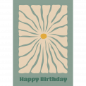 Flower Power Birthday Card