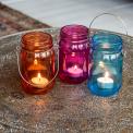 Pink Jam Jar Tealight Holder