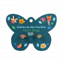 Glitter Rings - Fairies In The Garden (set Of 3)
