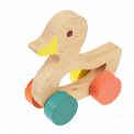 Wooden Push Along Toy - Duck
