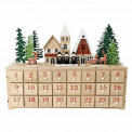 Wooden Advent Calendar With Led Lighting - Carol Singers