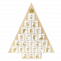 Wooden Advent Calendar - Christmas Tree