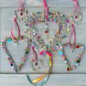 Multi-Beaded Heart Decoration (9 X 12 Cm)