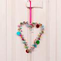 Multi-Beaded Heart Decoration (9 X 12 Cm)