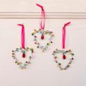 Multi-Beaded Heart Decoration (5 X 5 Cm)