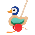 Wooden Push Along Duck