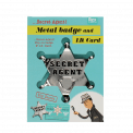 Metal Badge And Id Card - Secret Agent