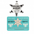 Metal Badge And Id Card - Secret Agent