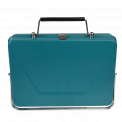 Portable Suitcase Bbq in Blue