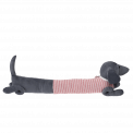 Sausage Dog Draught Excluder - Pink Jumper