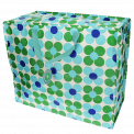 Jumbo Storage Bag - Blue And Green Daisy