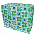 Jumbo Storage Bag - Blue And Green Daisy