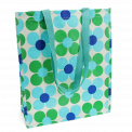 Shopping Bag - Blue And Green Daisy