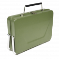 Portable Suitcase Bbq - Dark Green