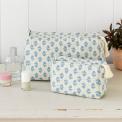 Quilted Wash Bag - Cornflower