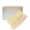 Wooden Table Brush And Pan Set - Soft Grey