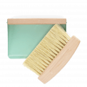 Wooden Table Brush And Pan Set - Pistachio