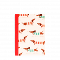 A6 Notebook - Sausage Dog (pattern)