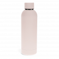 Rubber Coated Steel Bottle 500ml - Light Pink