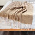 Woven Blanket With Tassels (127 X 152cm) - Mustard