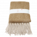 Woven Blanket With Tassels - Mustard