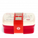 Lunch box with tray - TfL Heritage Tube map
