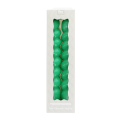 Twisted candles (pack of 2) - Dark green