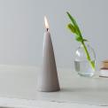 Small cone candle - Light Grey 