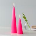 Tall cone candle - Bright Pink