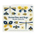 Wooden stamp set - Butterflies and Bugs