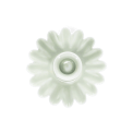 Enamel cupped flower candle holder - Light grey