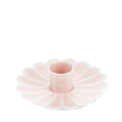 Enamel flat flower candle holder - Pink
