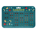 Stick on earrings (30 pairs) - Ladybird