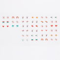 Stick on earrings (30 pairs) - Mimi and Milo