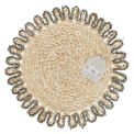 Corn husk placemat - Grey