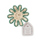 Corn husk coaster - Blue