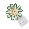 Corn husk coaster - Blue