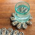 Corn husk coaster - Grey