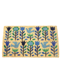 folk doves design doormat surface