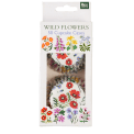 Wild Flowers cupcake cases pack of 50 in box